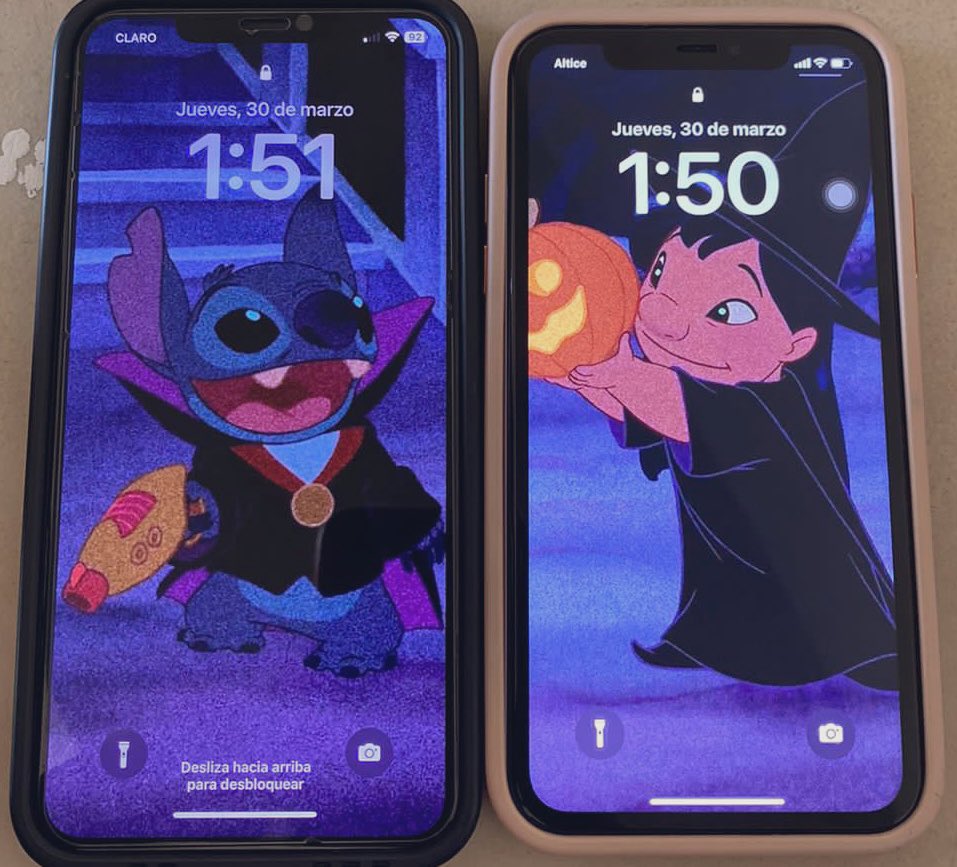 Polemic0313's tweet photo. El día que mi novia y yo compartimos fondo de pantalla de Lilo y Stitch 📈 https://t.co/eOYk6Y52vz
