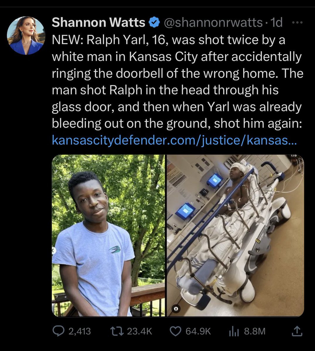 In a free society, you should be able to make everyday mistakes like driving into the wrong driveway or knocking on the wrong door without getting killed or shot in the head. This is madness.