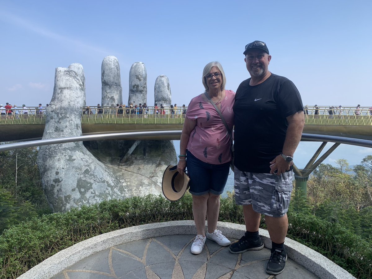 #Goldenbridge, Ba Na Hills in central Vietnam. Tour of #Vivutravel