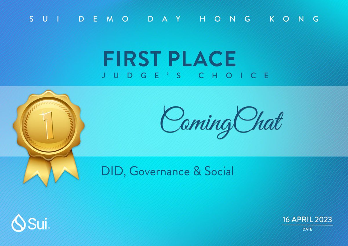 ComingChatApp's tweet photo. 🏆🥇 https://t.co/myIcPWyCyr