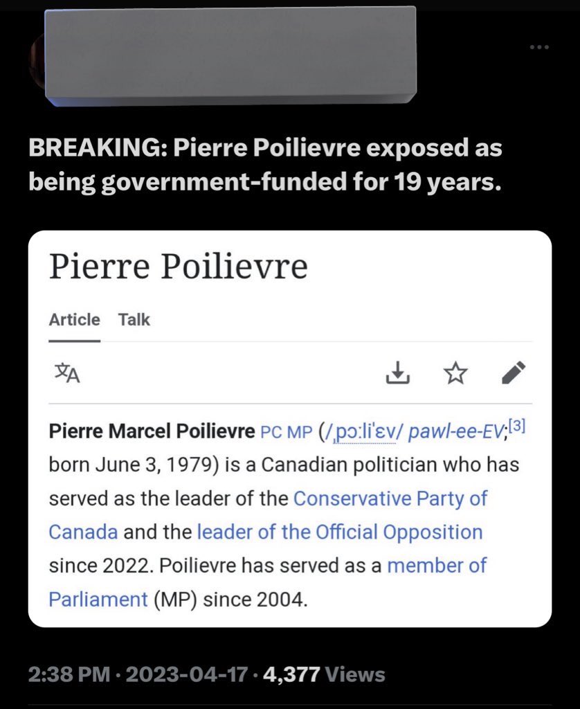 <a href="/theJagmeetSingh/">Jagmeet Singh</a> Post this all day. Everyday please, Merci!