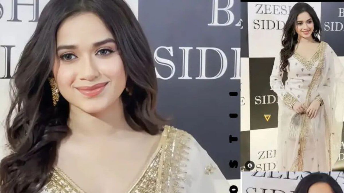 Jannat Zubair Rahmani rocks Iftaar look, wears V-neck white and golden lehenga and dupatta - iwmbuzz.com/digital/celebr…