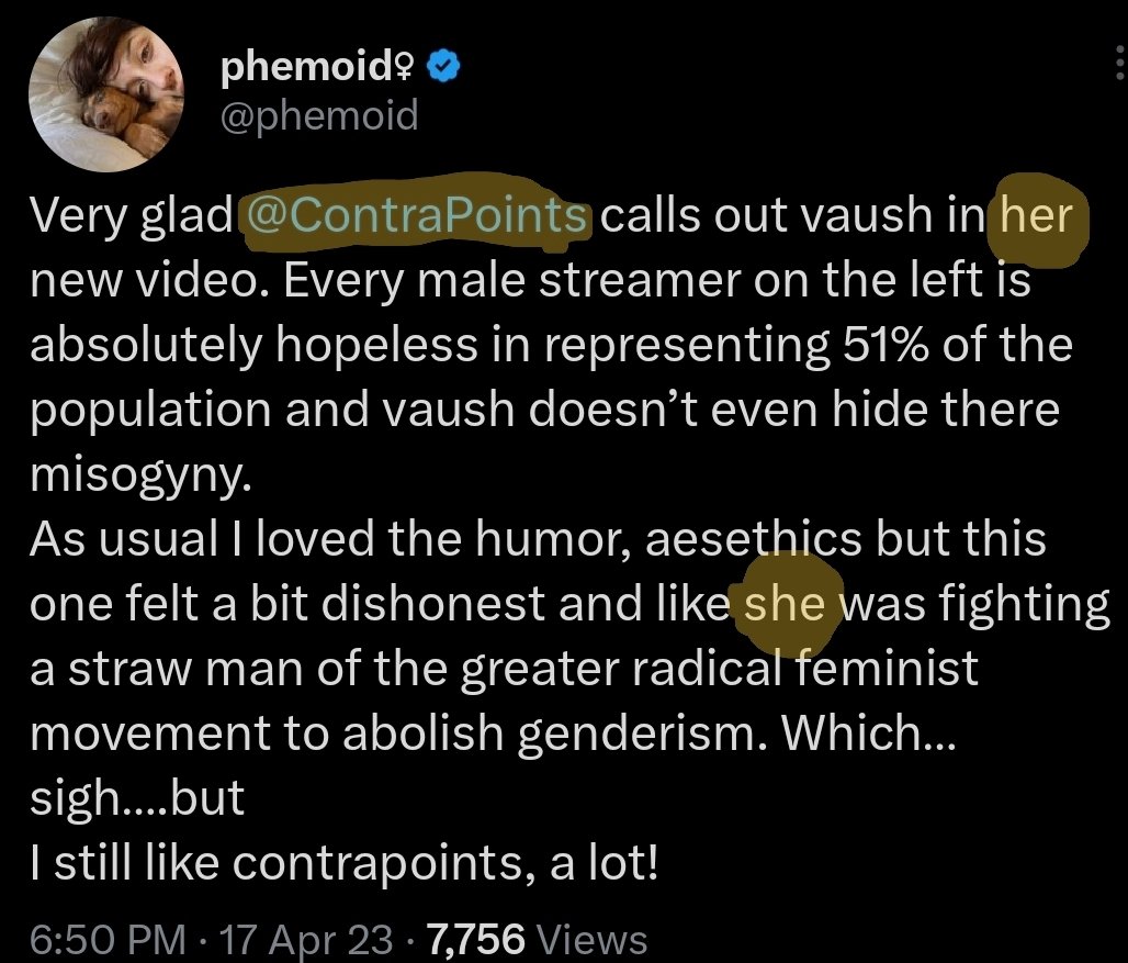 Mia Hypatia on X: @phemoid @ContraPoints When you forget being transphobic  is your latest grift. t.coOletEYCHHQ  X