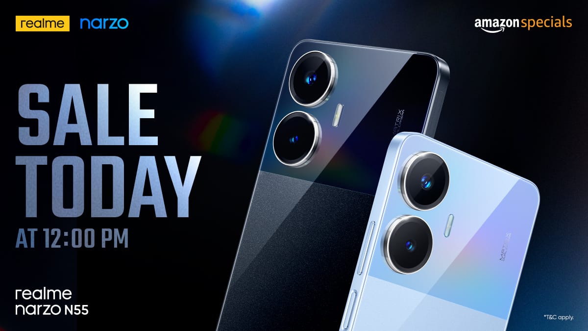 #narzoN55FirstsaleToday 
from 12Pm  <a href="/realmeIndia/">realme</a> <a href="/realmenarzoIN/">realme narzo India</a>
bit.ly/41hkY0A
Doston is offer ko Apne hath se bilkul bhi Na jaane de main to bahut hi utsahit hun is Phone ko kharidne ke liye