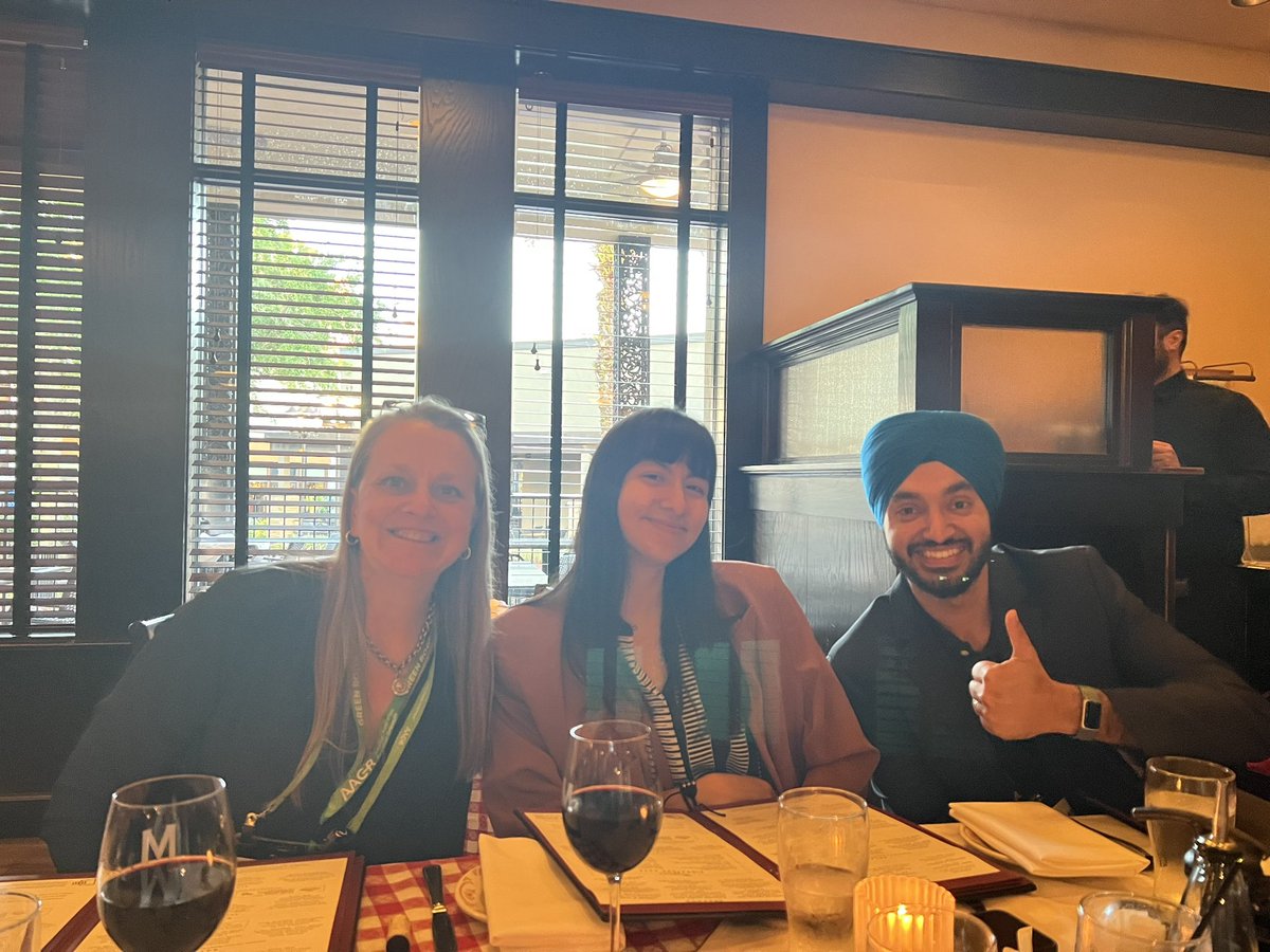 AndreaKasinski's tweet photo. Delighted to see all of these Purdue Boilermakers at #AACR2023 this year🖤💛🖤💛. Purdue Institute for Cancer Research representing with some outstanding talent. @PUCancerInst https://t.co/Vnxea44arM