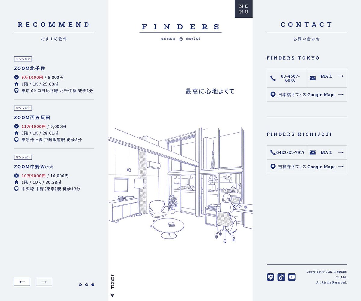 designnokoto's tweet photo. やさしいデザイン。
（モバイルファーストです）

株式会社FINDERS
https://t.co/h9Uz3Aw2ia

#Webデザイン #アイデア https://t.co/tikLhHzYZR