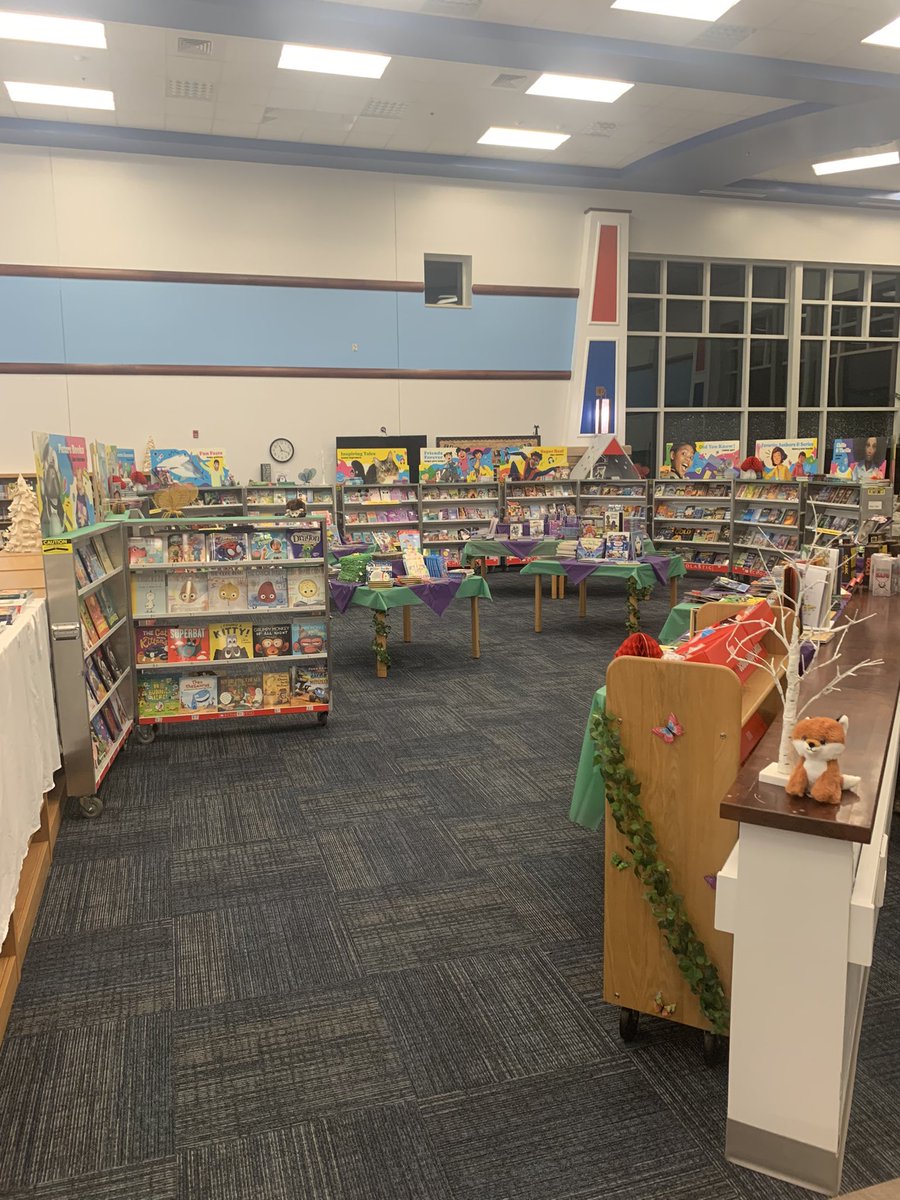 Our first day of our Enchanted Forest Book Fair was a fun one! We are open all week with two opportunities for families to shop.