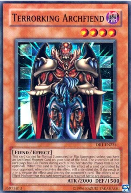 DemonFremin's tweet photo. @MBTYuGiOh Archfiends can just screw off. Not because of what they can do, but because I've had too many arguments growing up with people who swore up and down that their maintenance costs were stopped by Skill Drain and would refuse to play correctly, even after judges told them otherwise. https://t.co/UEEQFaseEV