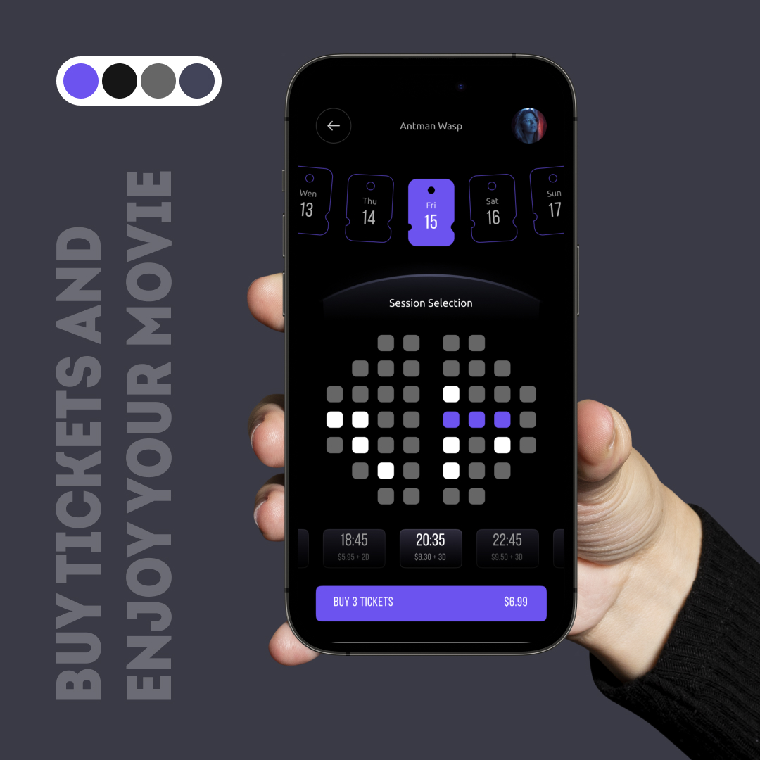 StylizeStudio's tweet photo. Mobile App designs for Movie Tickets.

💼Available for any kind of UI/UX design services and projects.

👋Welcome your kind suggestions and keep following us:
📱Mobile:- +91 8690187086
📧Email ID: hello@stylizedesignstudio.com

#figma #xd #uiuxdesign #appdesign #websitedesign https://t.co/Knh23beVEo