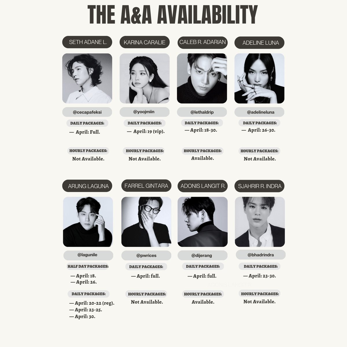 A&amp;A's Availability: April 18, 2023.