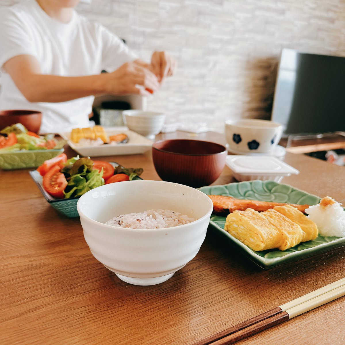 e_hao555's tweet photo. おはようございます！
今朝も🇯🇵ダーリンが頑張って朝食を用意してくれました😊
いつもありがとう！
美味しくいただきまーす！

各位早安
今天日本男友也为我做了早餐
谢谢你
很好吃！ https://t.co/DEdM6887Fl