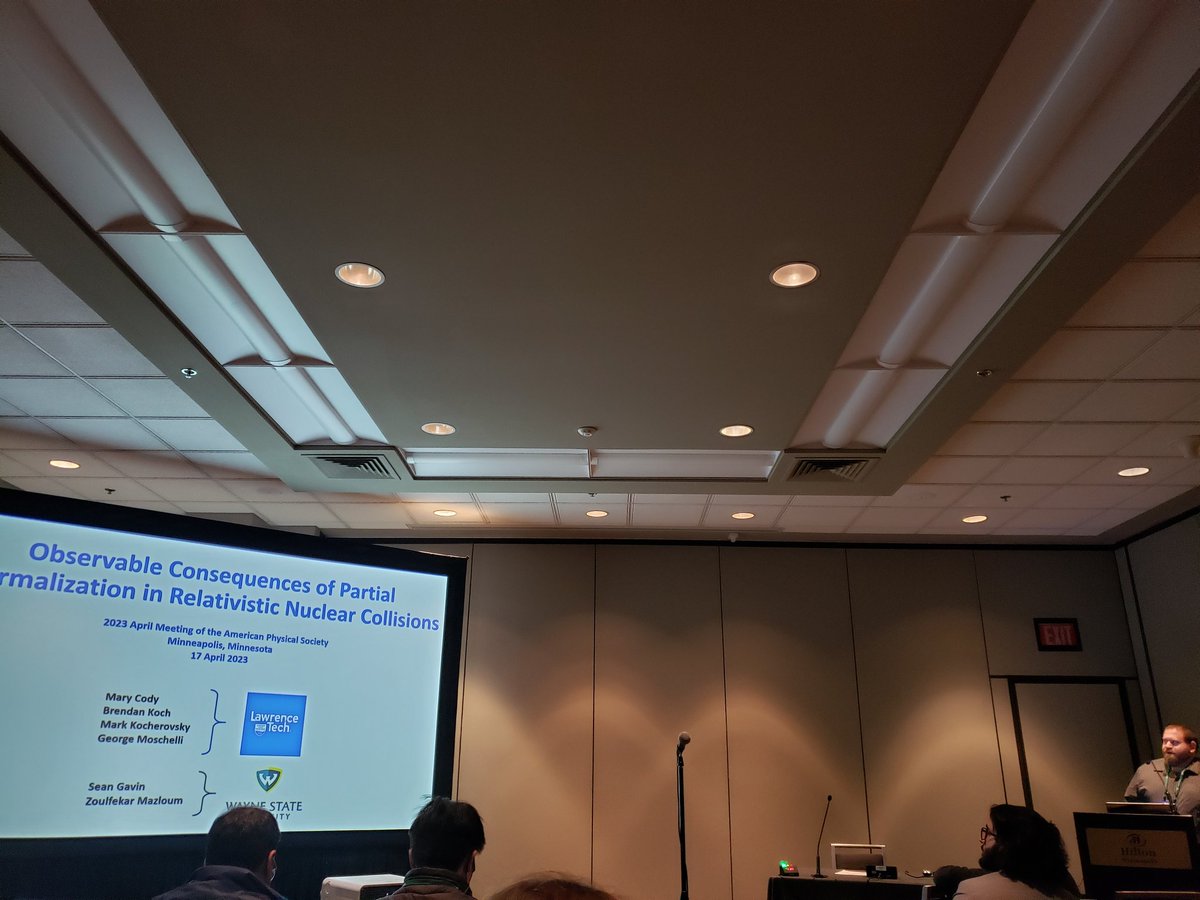 My colleague Dr. George Moschelli from Lawrence Technological University @LawrenceTechU presenting his research at the 2023 APS April Meeting #apsapril