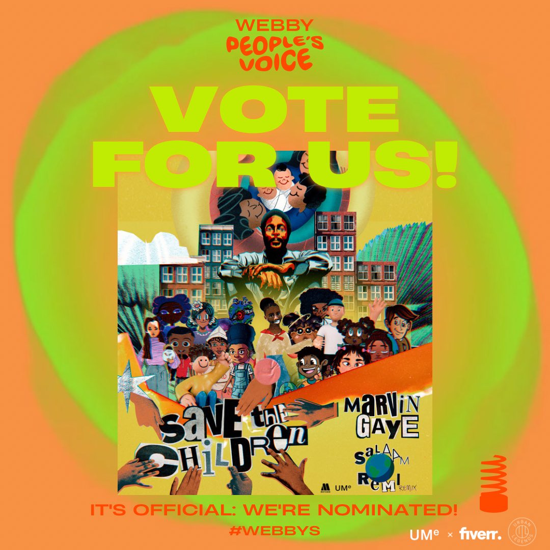 ClassicMotown's tweet photo. In case you missed it, Marvin Gaye and Fiverr's 'Save The Children' Design Challenge is in the running for a Webby Award this year! Voting is open now through 4/20. 

https://t.co/Gdp3dPaMJj

#WebbyAwards #WebbyAwards2023 #MarvinGaye #SaveTheChildren https://t.co/d69V7C9dez