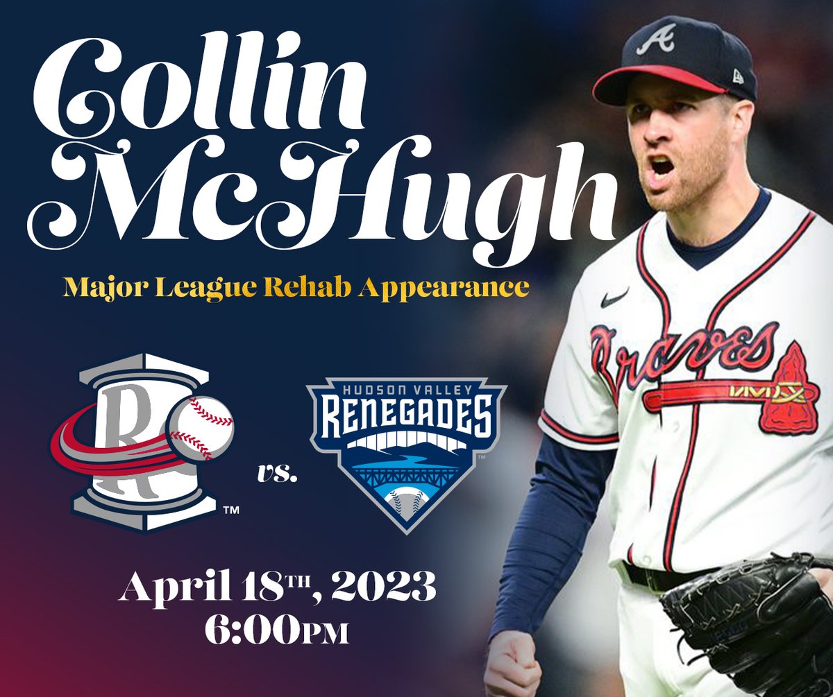 GoEmperors's tweet photo. The Return to Rome™️

Former Berry Viking and current Atlanta Brave Collin McHugh will be making a rehab appearance with the Rome Braves on Tuesday Night.

🎟️: https://t.co/yrQJLNoB5k

#WeAllRow | #RaisedInRome | #ForTheA https://t.co/RFHnjlFQVR