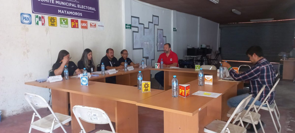 MatamorosIec's tweet photo. @IEC_Coahuila 
#ComitéMunicipalMatamoros en sesión extraordinaria. https://t.co/J2zXfnQkwz