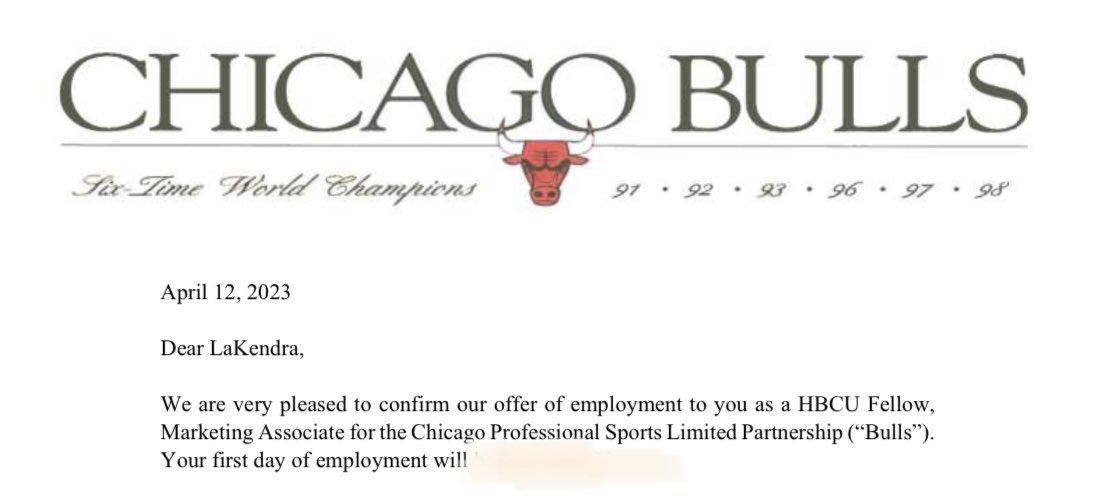 ShortyLJ25's tweet photo. Dreams do com true 🥺 I have officially been selected to be the HBCU Fellow for the Chicago Bulls! I’m so blessed &amp; excited 💫🙏🏾 https://t.co/dr4F73X2Vi