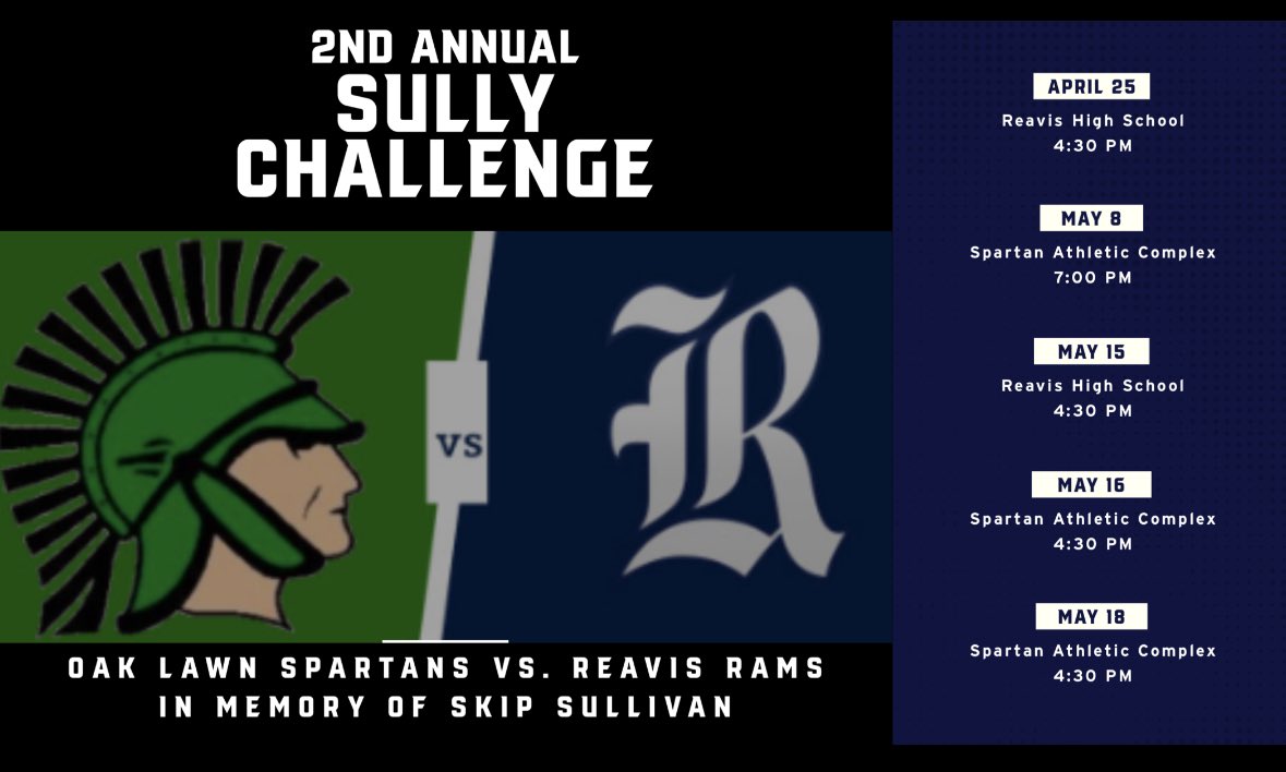 CoachKustok's tweet image. The Sully Challenge is back for year 2! 

A 5 game Frosh Baseball series showcasing the upcoming talent between @OLSpartansBsb and @ReavisBaseball in honor of the late Coach Skip Sullivan. 

#olchspride
#RamsWill