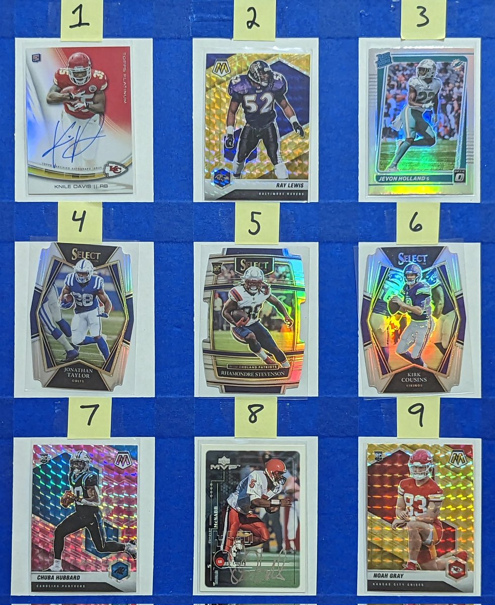UniqueFinds09's tweet photo. Day 5 / Post 54 -- $1/each

3-6 are silver 

Claim by number. See pinned for shipping. Final day of the sale! #UniquelyApril

@SleepyCards_RT @GG_Hobby @sports_sell @UniqueFindsRTs
#Football #NFL https://t.co/CYAKinyk9Y