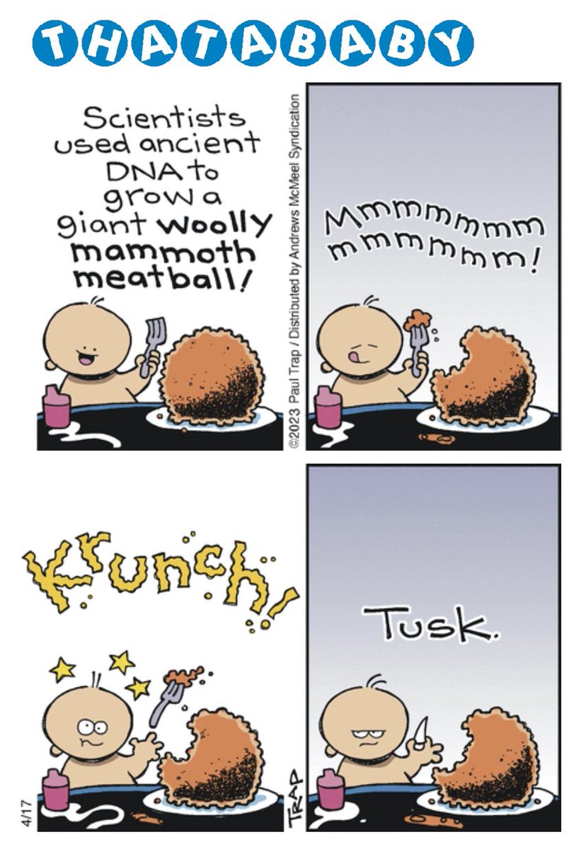 ThatababyComic's tweet image. An essential part of the Caveman Diet!

bit.ly/40uCXjj #woolymammoth #paleontology #stem @itsjustvow