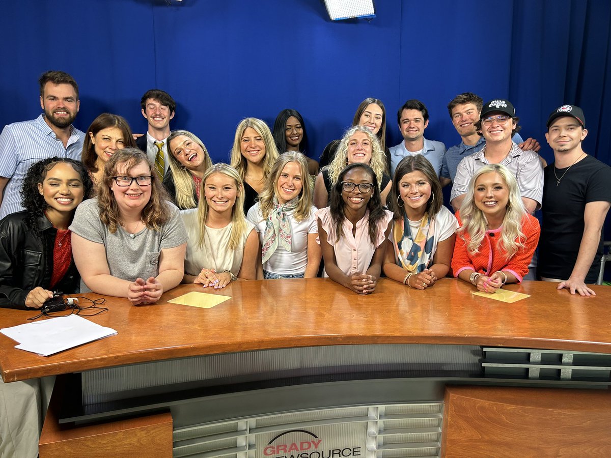 RALITSACNN's tweet photo. Paper plate awards, pizza, and baklava at the end of the semester. After their last show @UGAGrady students thanked their parents, reflected on their #growth, and shared #bloopers. I am inspired by their achievement in a classroom with real newsroom expectations! https://t.co/raUHVqUVwr