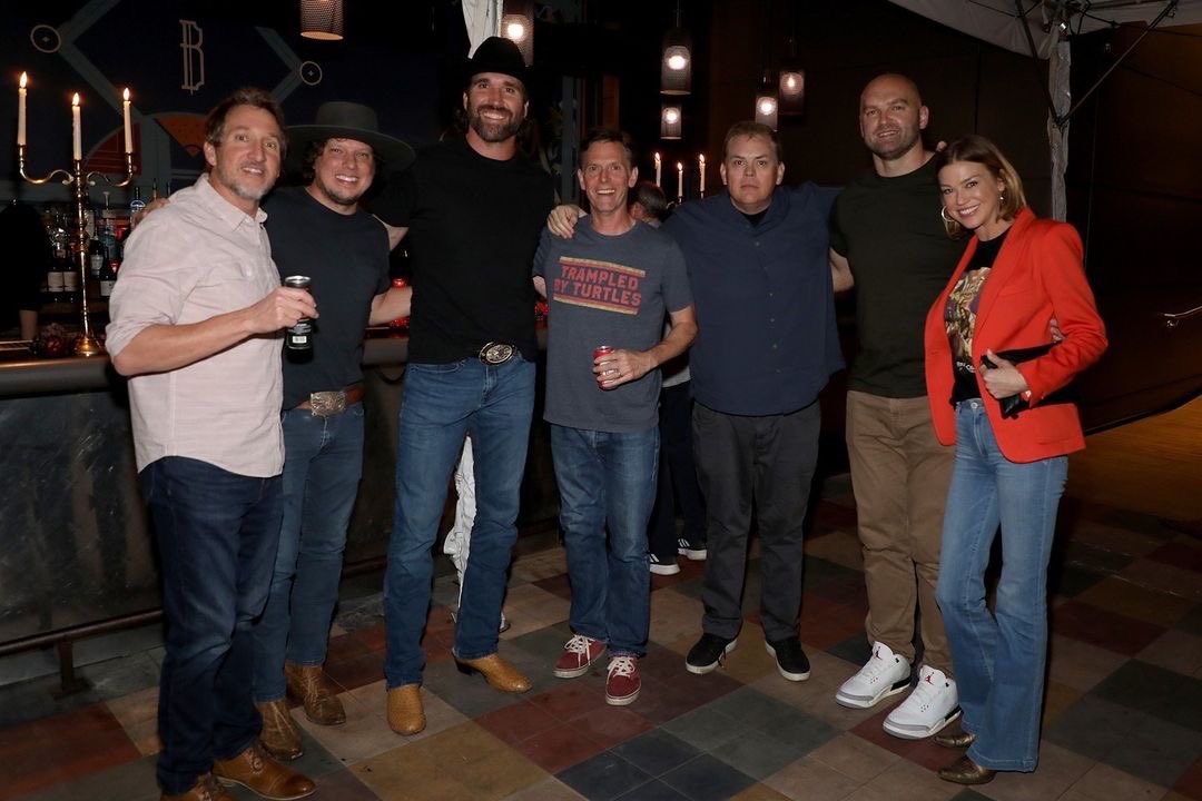 AdriannePalicki's tweet photo. A few more pics with the @quasimovie boys from our screening in Nashville last week ⚔️🏰 Los Angeles…you’re up next! 🤠 #Quasichella https://t.co/ZssxZKIfMY