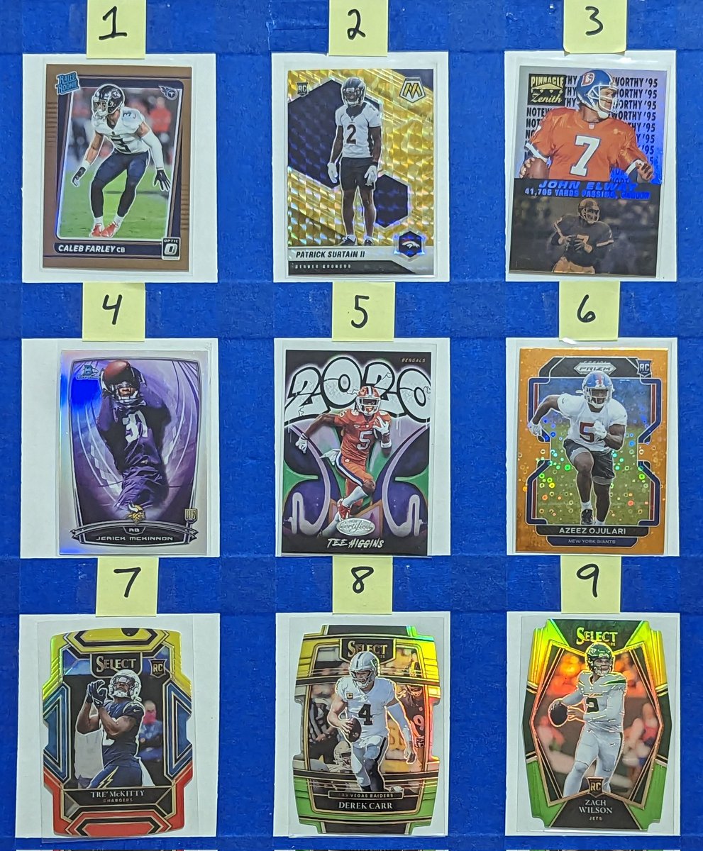 UniqueFinds09's tweet photo. Day 5 / Post 60 -- $1/each

4 is refractor 

Claim by number. See pinned for shipping. Final day of the sale! #UniquelyApril

@SleepyCards_RT @GG_Hobby @sports_sell @UniqueFindsRTs
#Football #NFL https://t.co/Rqu6TNuWPu