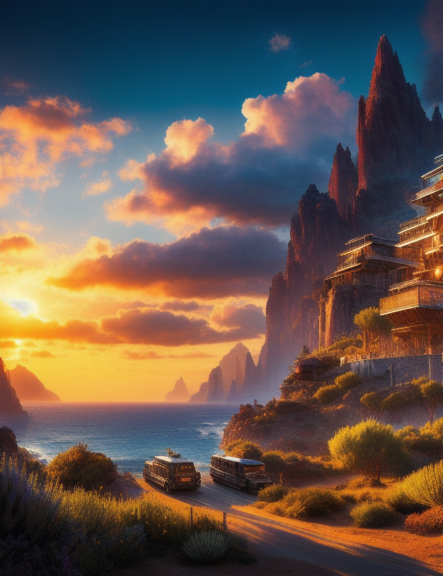 beholdersai's tweet photo. The sunset paints the sky with colors of serenity, signaling it's time to let go of the day's stress and find inner peace.
#generativeX #aiart #ai #artwork #generativeart #stablediffusion #digitalart #sunset #ChillVibes https://t.co/u4JGLVF246