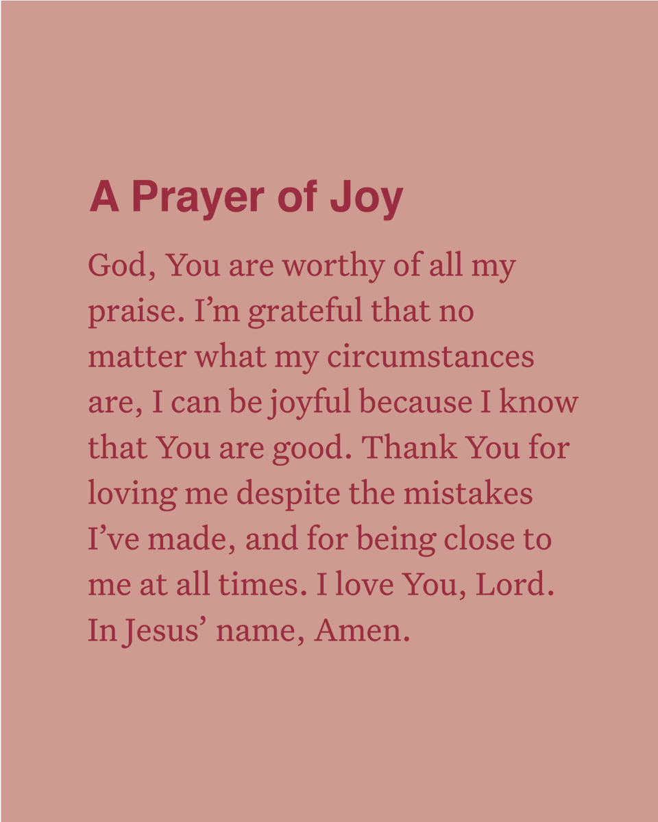 YouVersion's tweet photo. How can you find joy in all circumstances? https://t.co/T3CbpxyVdi