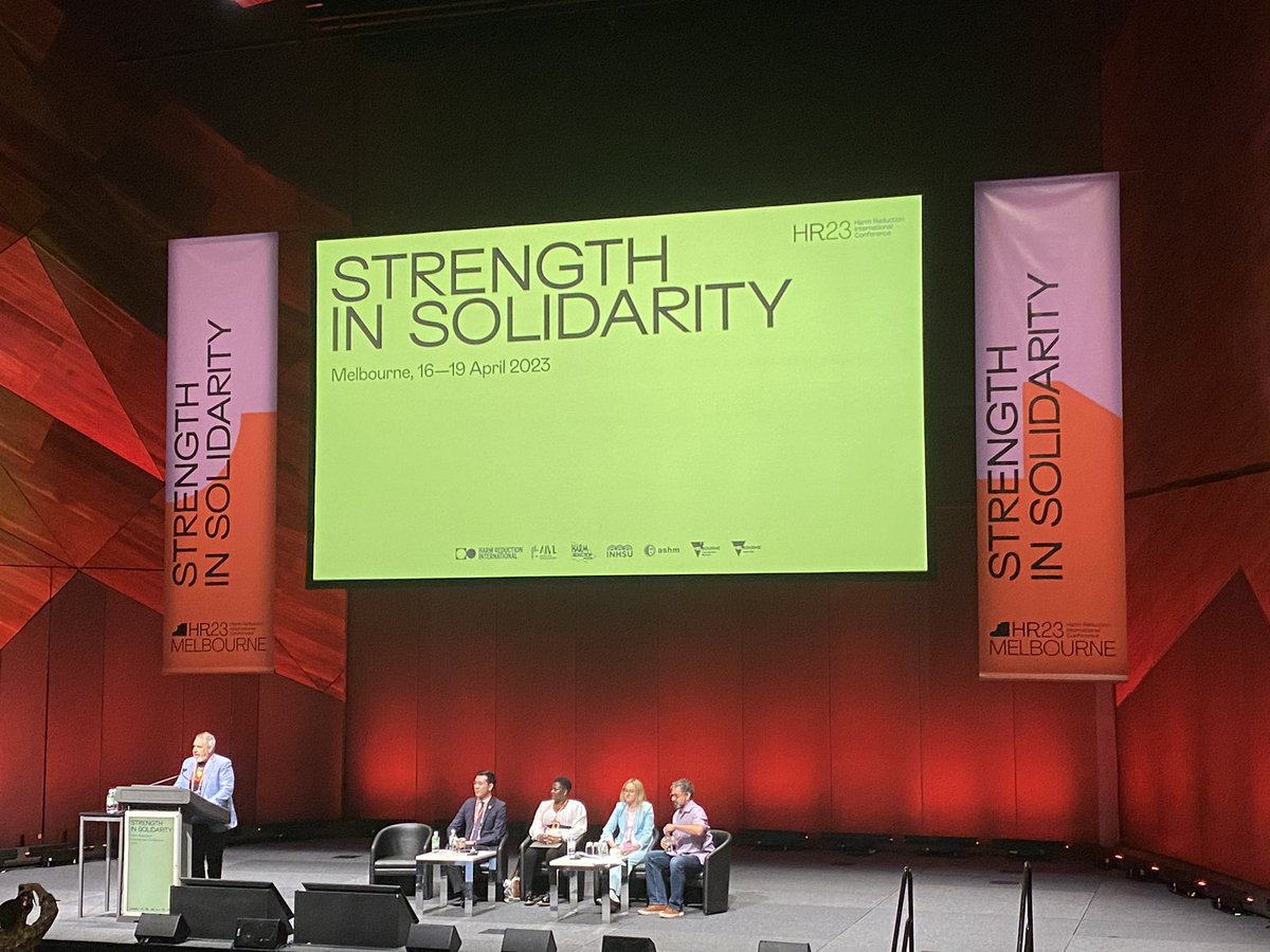 Incredible James Ward opens #HR23 plenary: - Giving Indigenous Peoples a Voice is decolonising harm reduction - The drug war is the opposite of decolonising harm reduction - Dismantle systems: racism, discrimination, stigma, criminalisation - Decentralise & reallocate resources