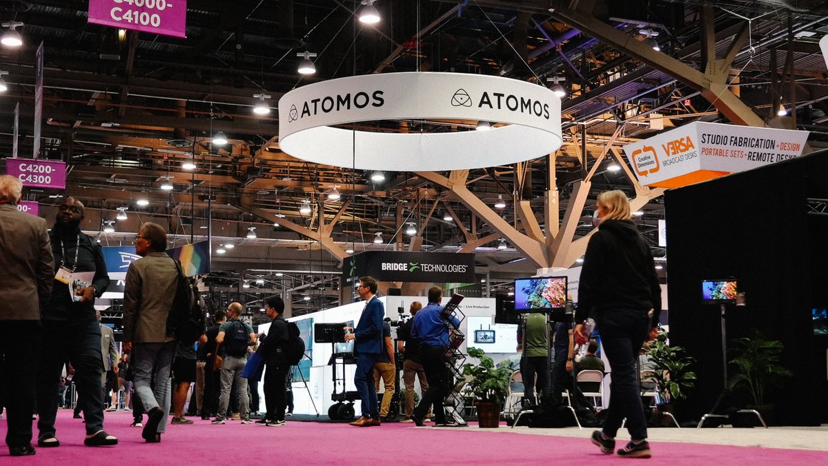 AtomosGlobal's tweet photo. It’s been amazing to come back and meet with our users again in person at #NAB2023. The Atomos team is thrilled to catch up, support and unite our friends and family in the industry.
#AtomosCloudStudio #ATOMOSCONNECT #ShogunCONNECT #ZatoCONNECT #NinjaV #Production #PostProduction https://t.co/CTV2KQpa4U