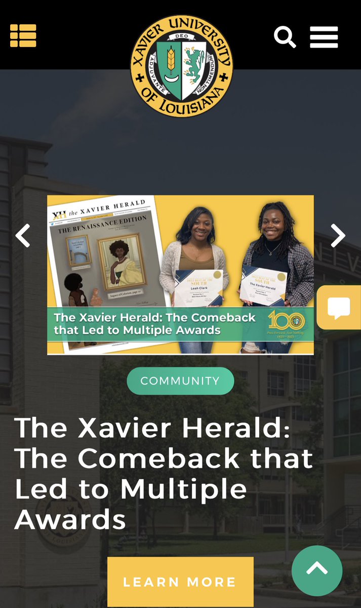 Congrats to #ExponentialHonorsinAction Brier @leahessclark Liza for these national awards … Honors students excel in every field @xula1925 @XULALibrary @XULAAdmissions @xulacat @casxula read here: xula.edu/news//2023/04/…