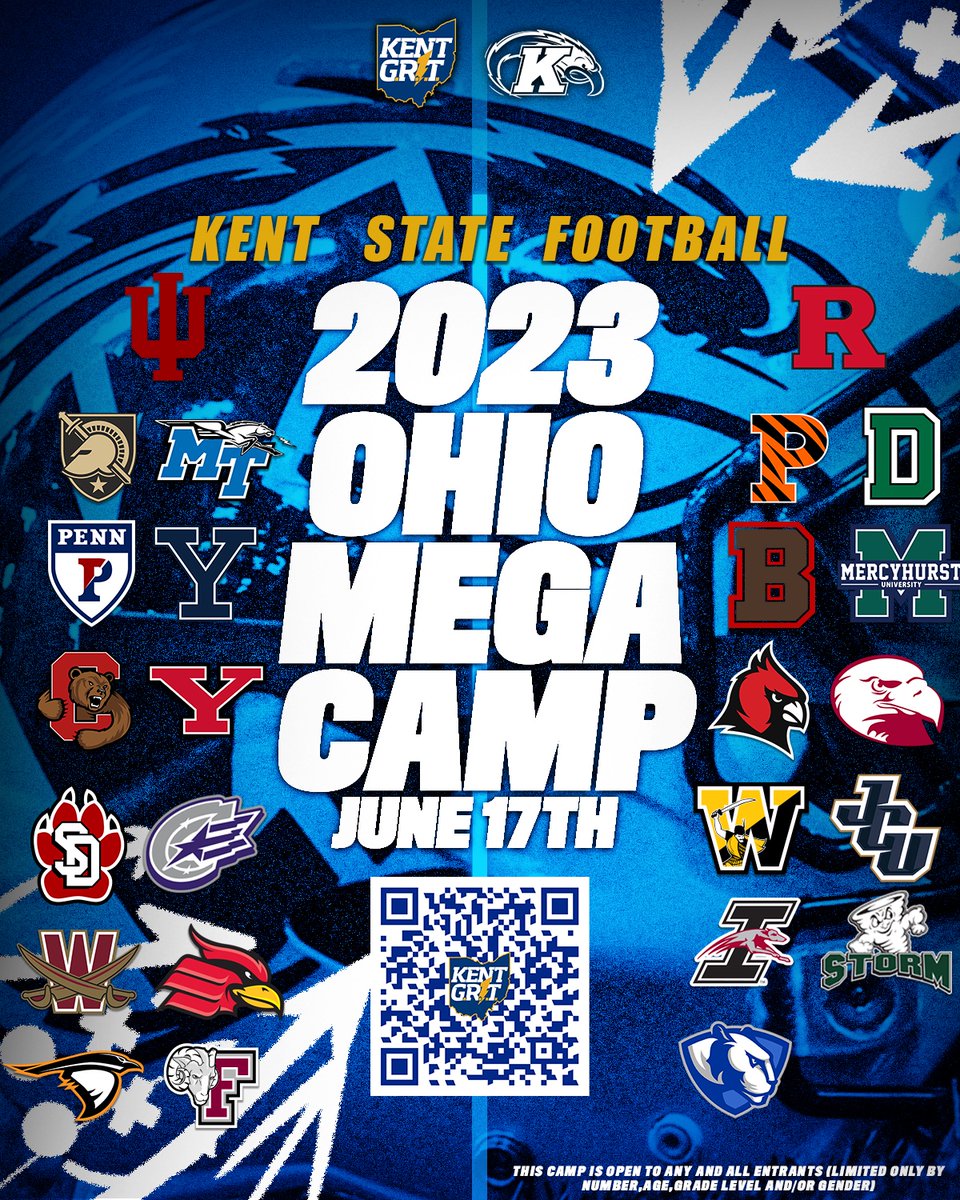 Camp season is coming up fast!! Don’t miss your chance to compete! Register now: kentstatefootballcamps.com #KentGRIT⚡️