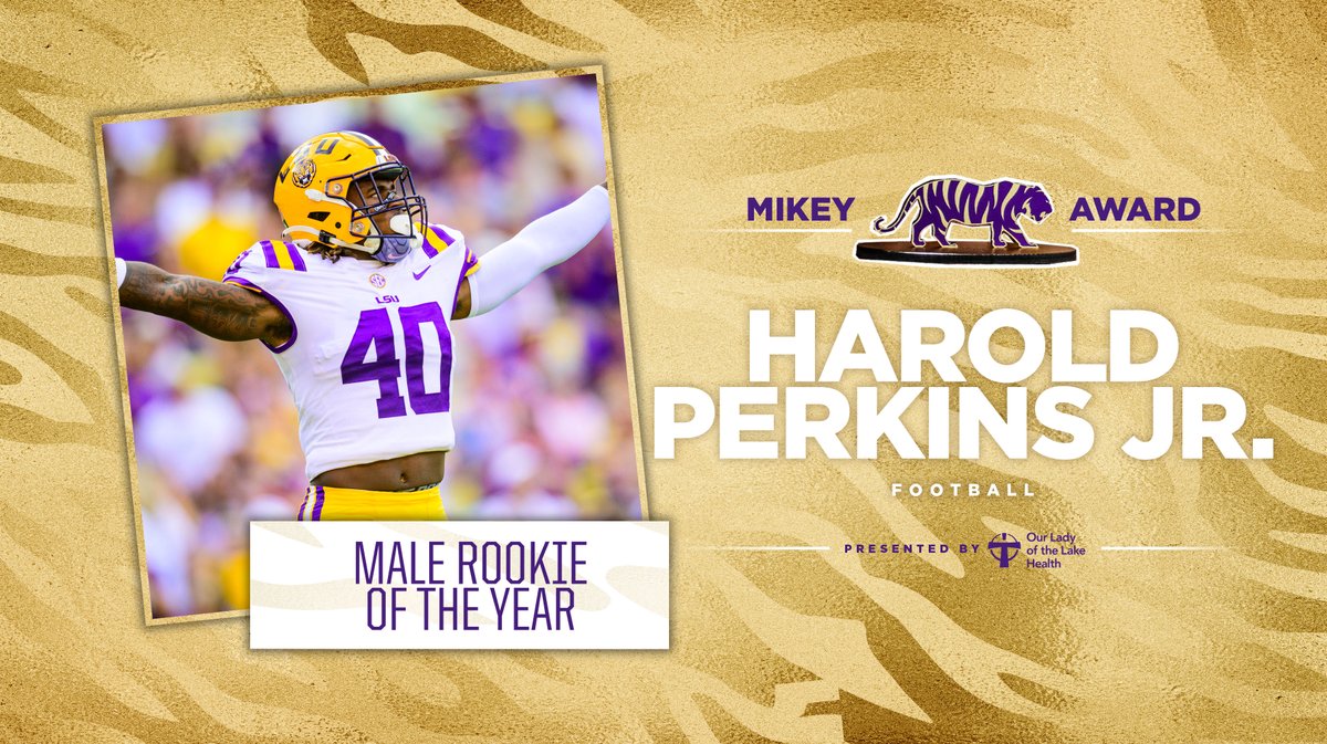 LSUsports's tweet photo. Two words. Play. Maker. 🔥

Congratulations to @LSUfootball's @HP113k! https://t.co/m1GJ2n8Jsb