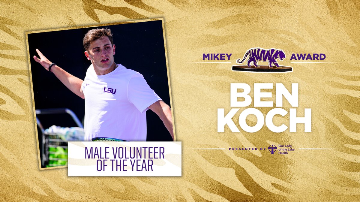 A living embodiment of one of our core values, service. 💛

Thank you and congratulations to <a href="/LSUTennis/">LSU Men's Tennis</a>' Ben Koch!