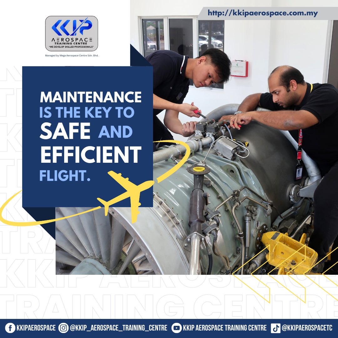 Yes, let's become an expert in aircraft maintenance technician with us here at KKIP Aerospace Training Centre! Its now or never 💪🏻

#SkilledProfessionals #YearOfExcellence #sudahjadibah #employment #aircraftmaintenancetechnician