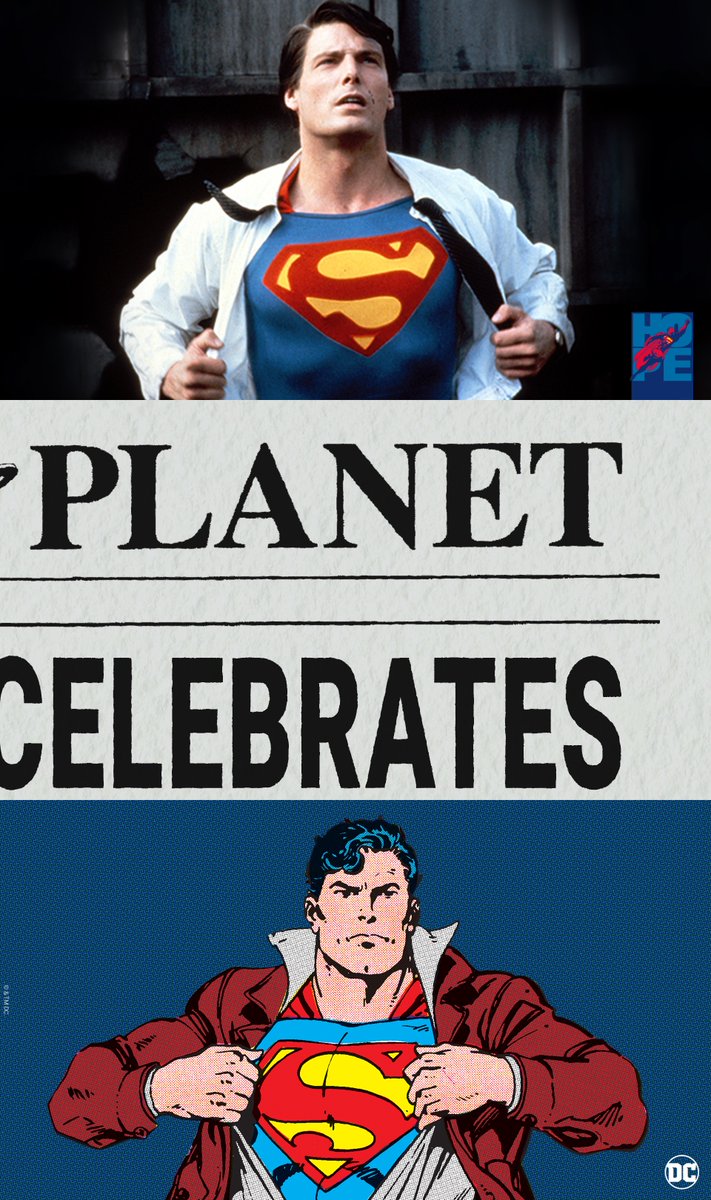 Superman's tweet photo. The Daily Planet coverage of today’s #SupermanAnniversary is hot off the presses! Open for a surprise. https://t.co/Mc8miclxJy