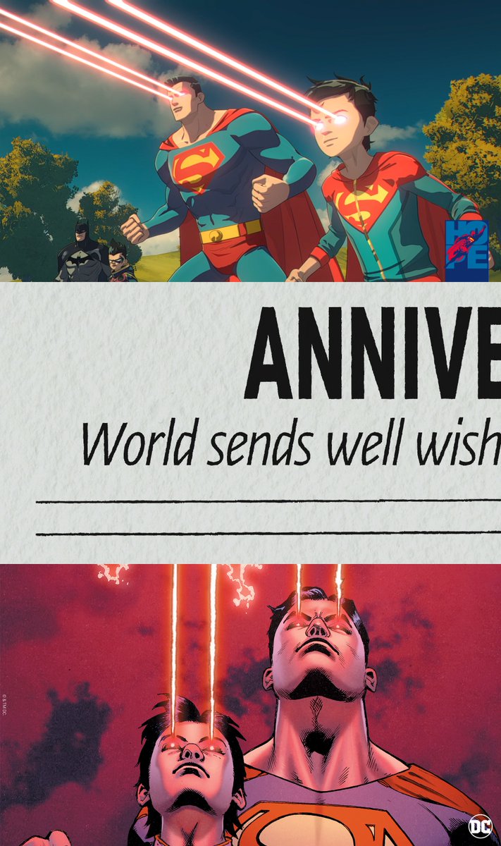Superman's tweet photo. The Daily Planet coverage of today’s #SupermanAnniversary is hot off the presses! Open for a surprise. https://t.co/Mc8miclxJy