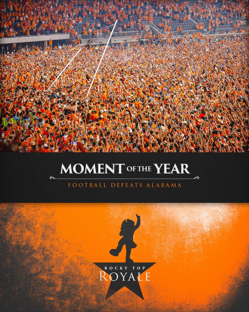 Tennessee Athletics on Twitter: "Moment of the Year. (as if there could ...