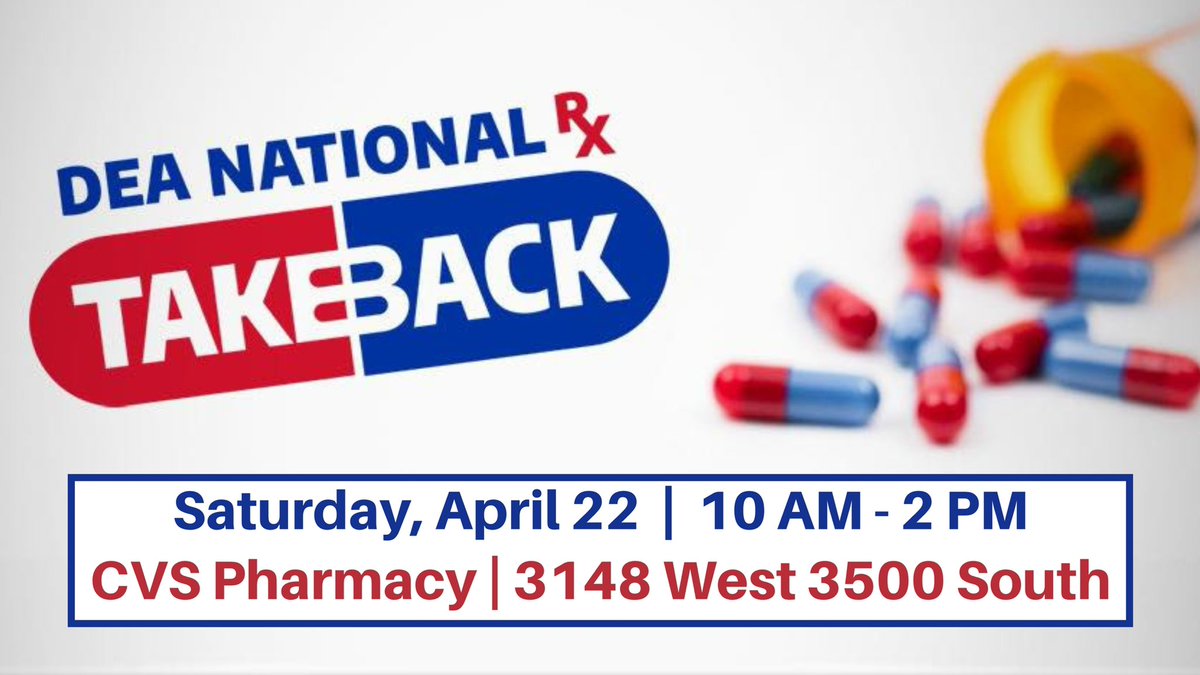 Gather up your unused and expired prescriptions. You can dispose of them safely this Saturday!