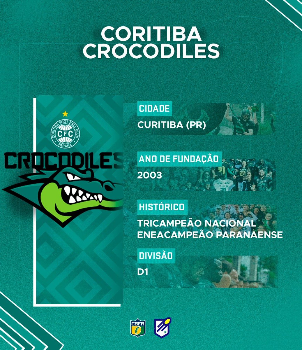 Coritiba Crocodiles vem em busca do inédito tetracampeonato nacional. 

#croco
#BrasileirãoFA
#FABr #CBFA