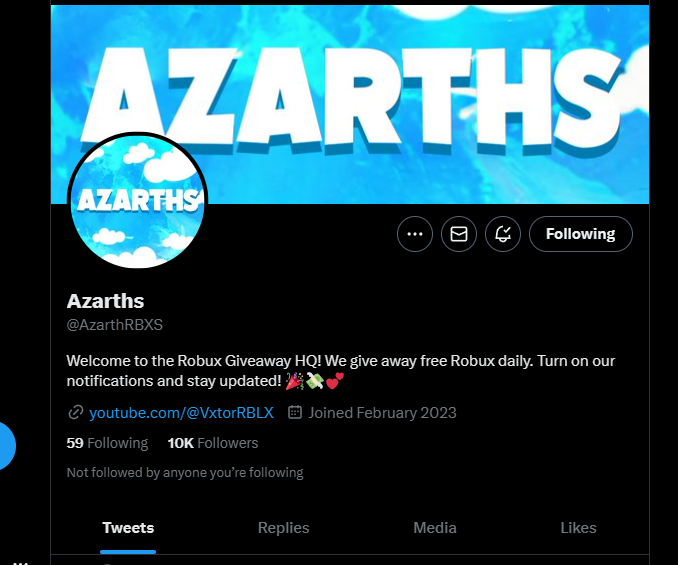 narutoknadh's tweet photo. @AzarthRBXS hi i retweeted and liked and followed.roblox name is narutoknadh. proof https://t.co/un6U0ZsGkb