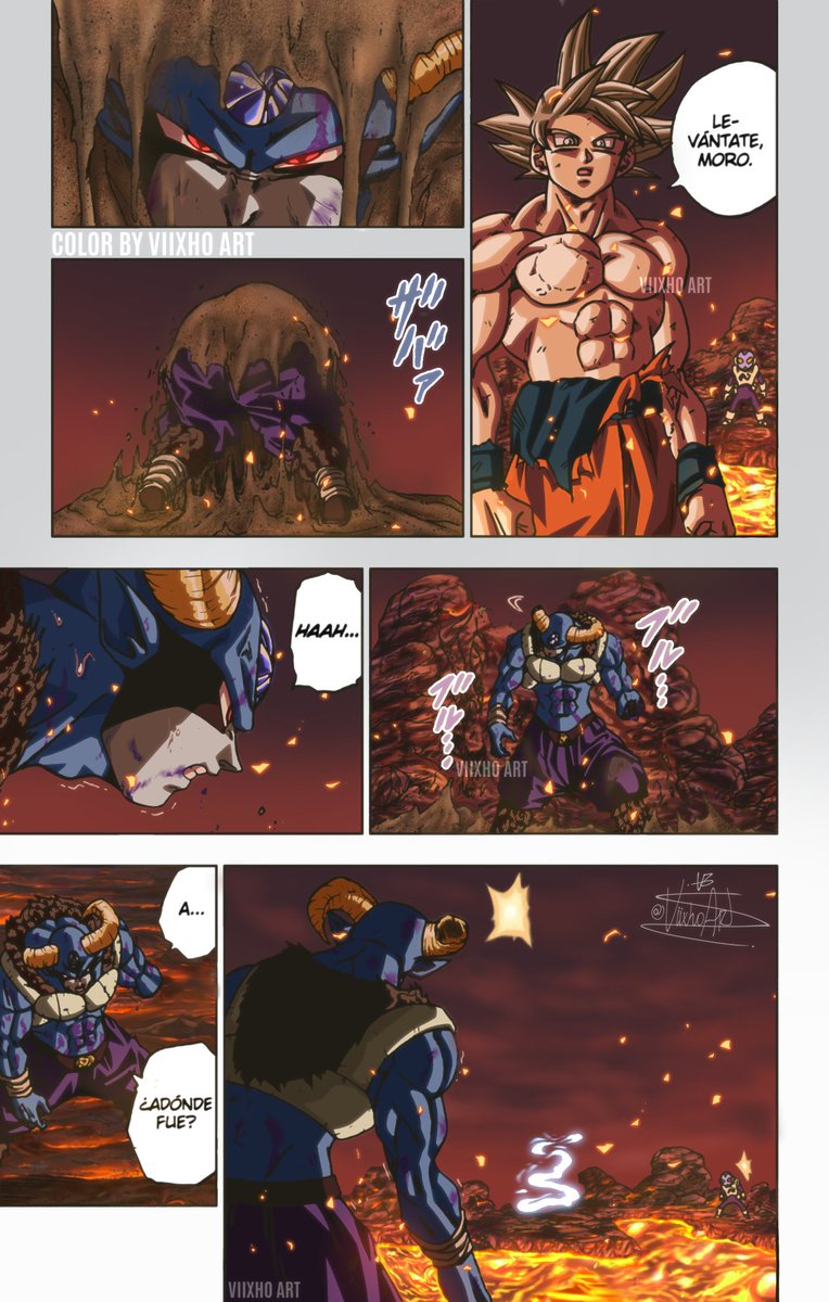 viixhoart's tweet photo. algunas de las páginas que tengo coloreadas del capitulo 65 del manga de #DragonBallSuper , espero que sea de sus agrados ya que seguiré con este proyecto. Saludos🤛. https://t.co/MwSDgLF21R