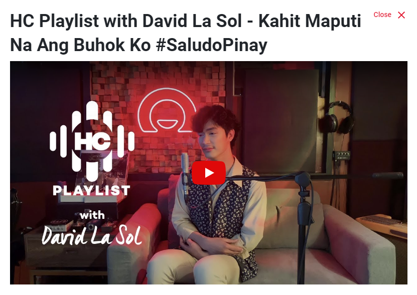 homecreditph's tweet photo. WATCH: #HCPlaylist with David La Sol featuring the song Kahit Maputi na ang buhok ko.  

> https://t.co/mCJSzUuMTW https://t.co/m3yEURHKgV