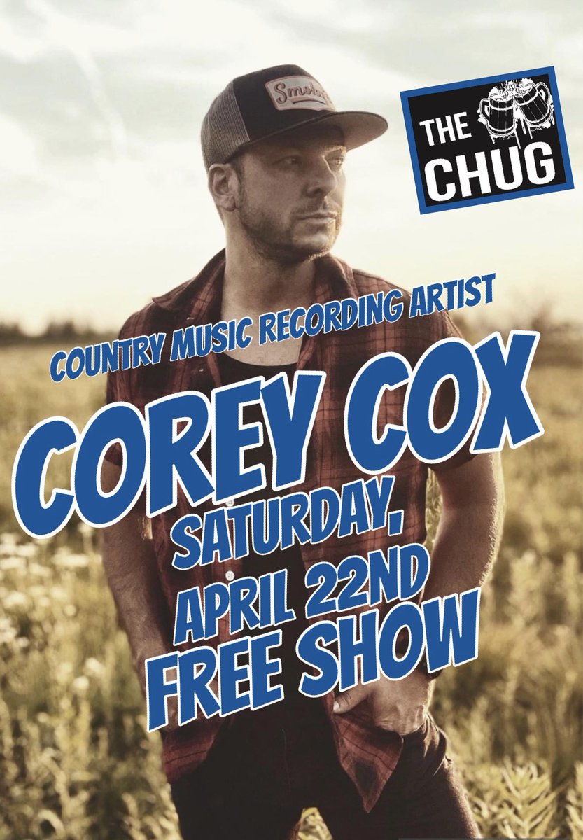 Country music recording artist and our friend Corey Cox is coming this weekend!