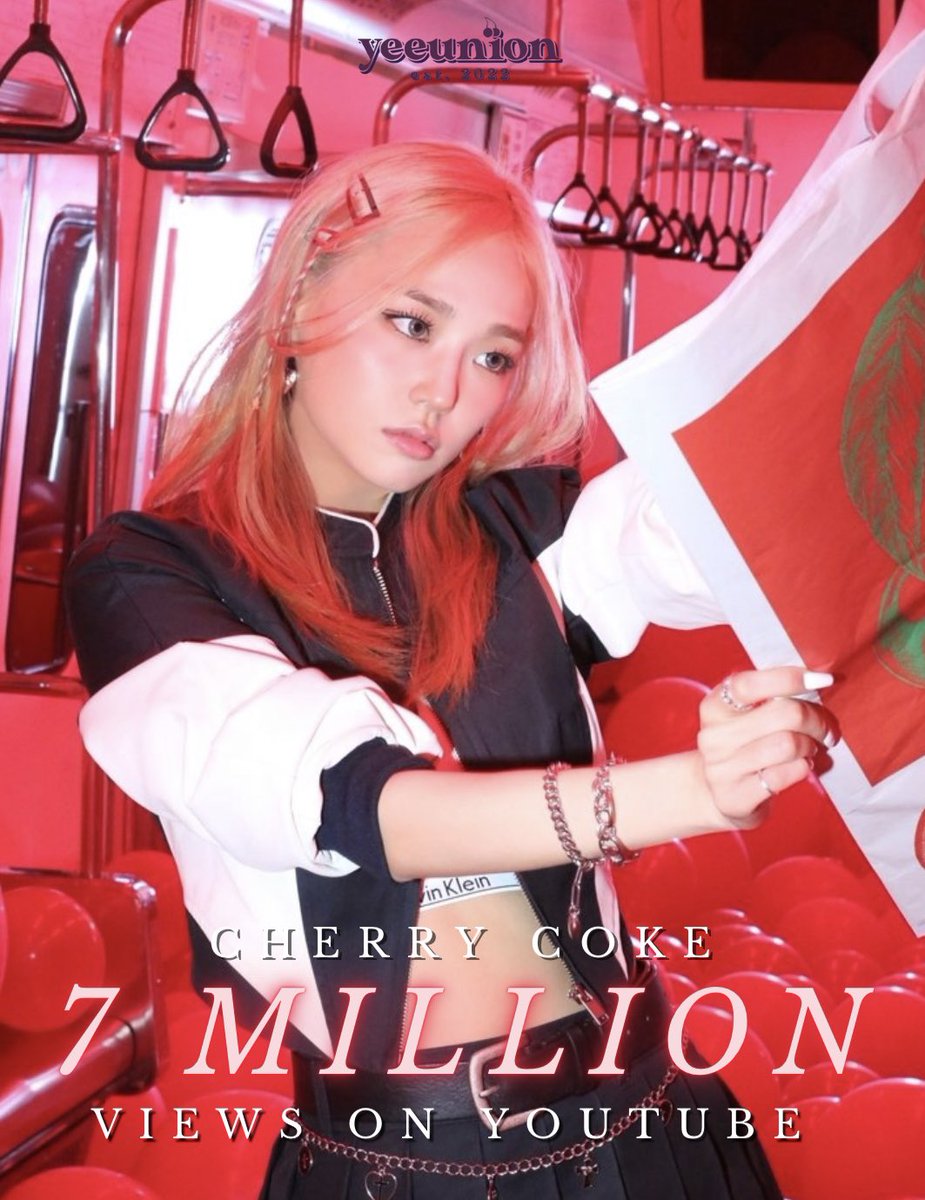 updatesCLC's tweet photo. Cherry Coke hit 7 MILLION views on YouTube 🍒🥤

#CHERRYCOKE #YEEUN
#THE_BEGINNING #장예은
@superbellcom #CLC https://t.co/wI335zuaVI