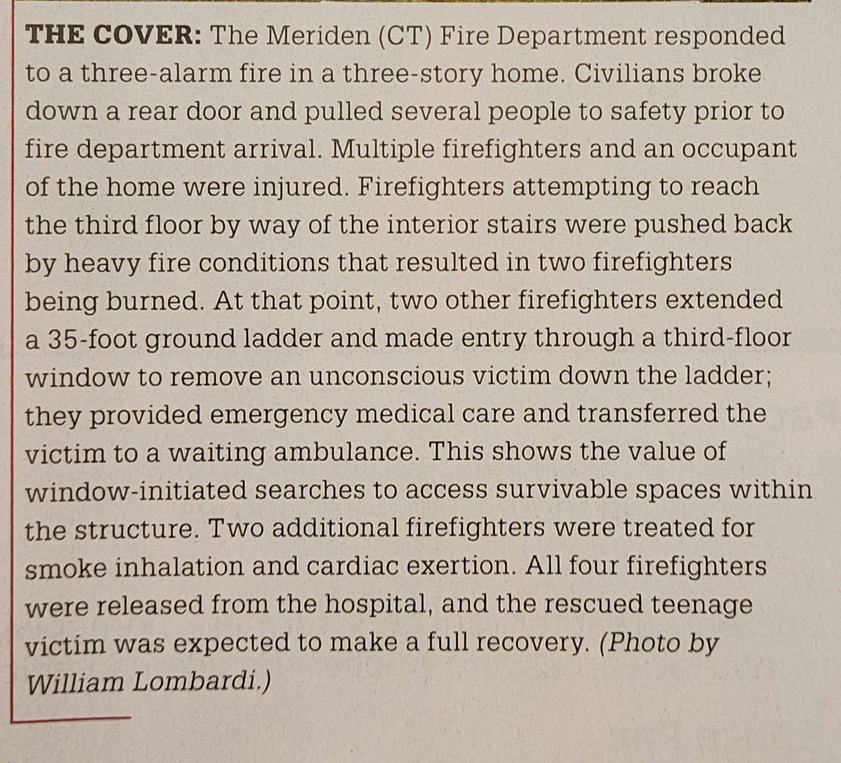 The April Fire Engineering is out! 12 features and all the regular departments. Subscribe at FireEngineering.com