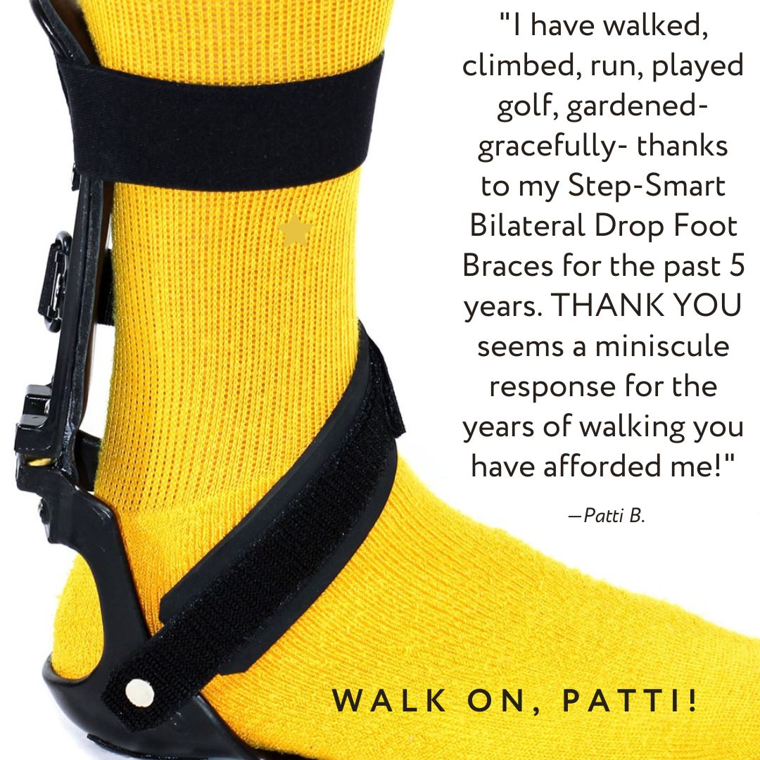 Insightfulwalk's tweet image. #testimonial Tuesday! We were honored to receive amazing feedback from a #StepSmart wearer since 2018. Helping people #WalkOn is our mission. 

Find out more at insightfulproducts.com/buy/step-smart…

#walking #footdrop #dropfoot #dropfootbrace #ms #neuropath #spring #gardening #Golf