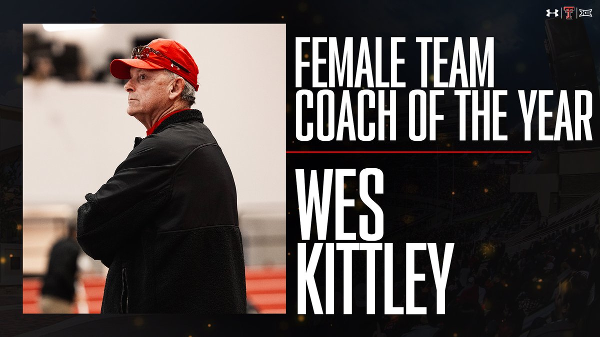 Texas Tech Red Raiders (@techathletics) on Twitter photo Consistently in the national picture.
This year's Female Team Coach of the Year is <a href="/WesKittley/">Wes Kittley 🌵</a>!
#RedAndBlack23 | #WreckEm Consistently in the national picture.
This year's Female Team Coach of the Year is <a href="/WesKittley/">Wes Kittley 🌵</a>!
#RedAndBlack23 | #WreckEm