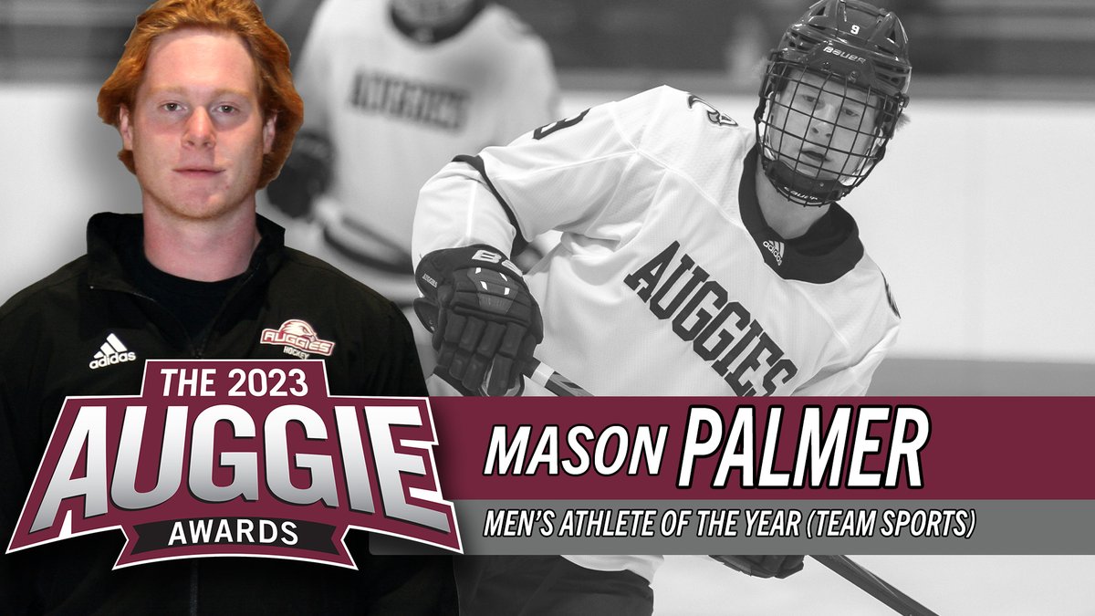 AugsburgAuggies's tweet photo. 2023 Augsburg #AuggieAwards Men's Athlete of the Year (Team Sports): Mason Palmer (Hockey)!

#whyD3 #AuggiePride #d3hky 
https://t.co/wedGuYWmMS @HuntsvilleHavoc https://t.co/Be8SwQyvCq