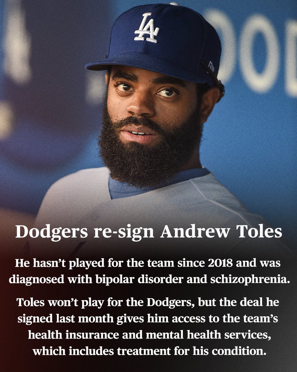 ESPN Los Angeles on X: Such a classy move by the #Dodgers to keep Andrew  Toles, the team announced in March 💙 (via @espn)   / X